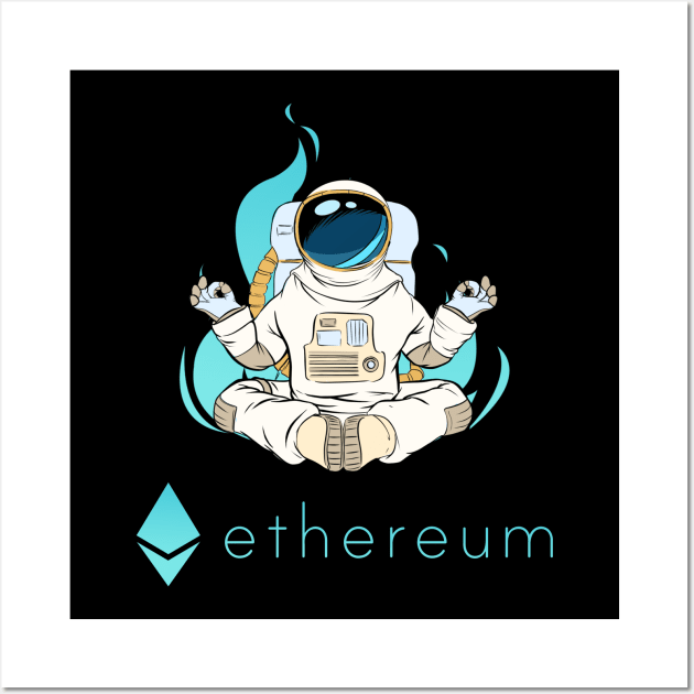 Ethereum Eth coin Crypto coin Cryptocurrency Wall Art by JayD World